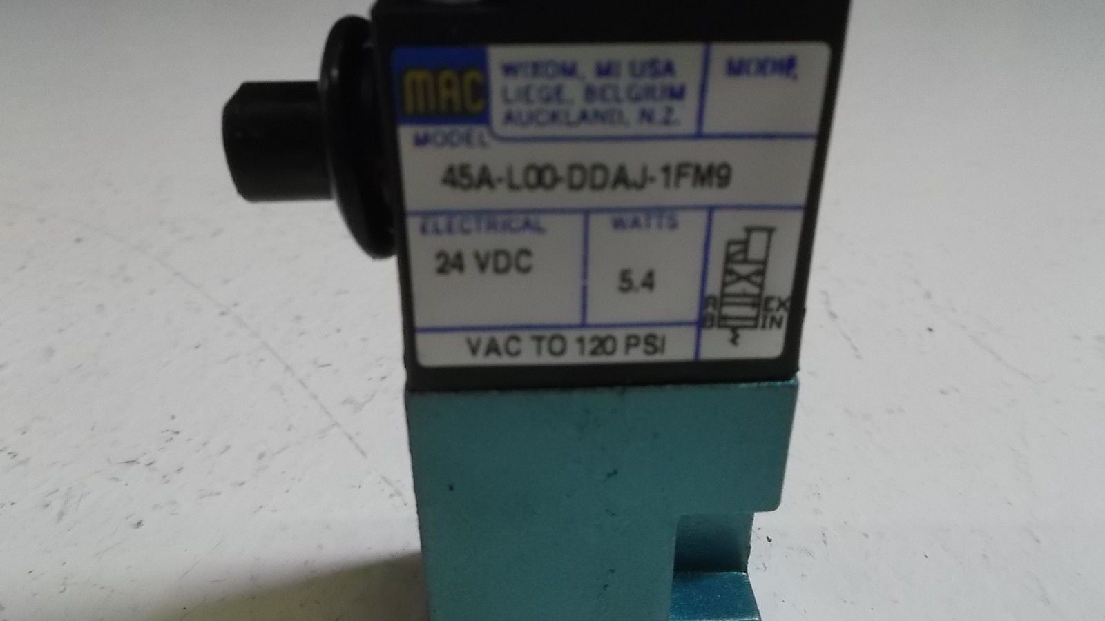 MAC VALVE 45A-L00-DDAJ-1FM9 *USED*