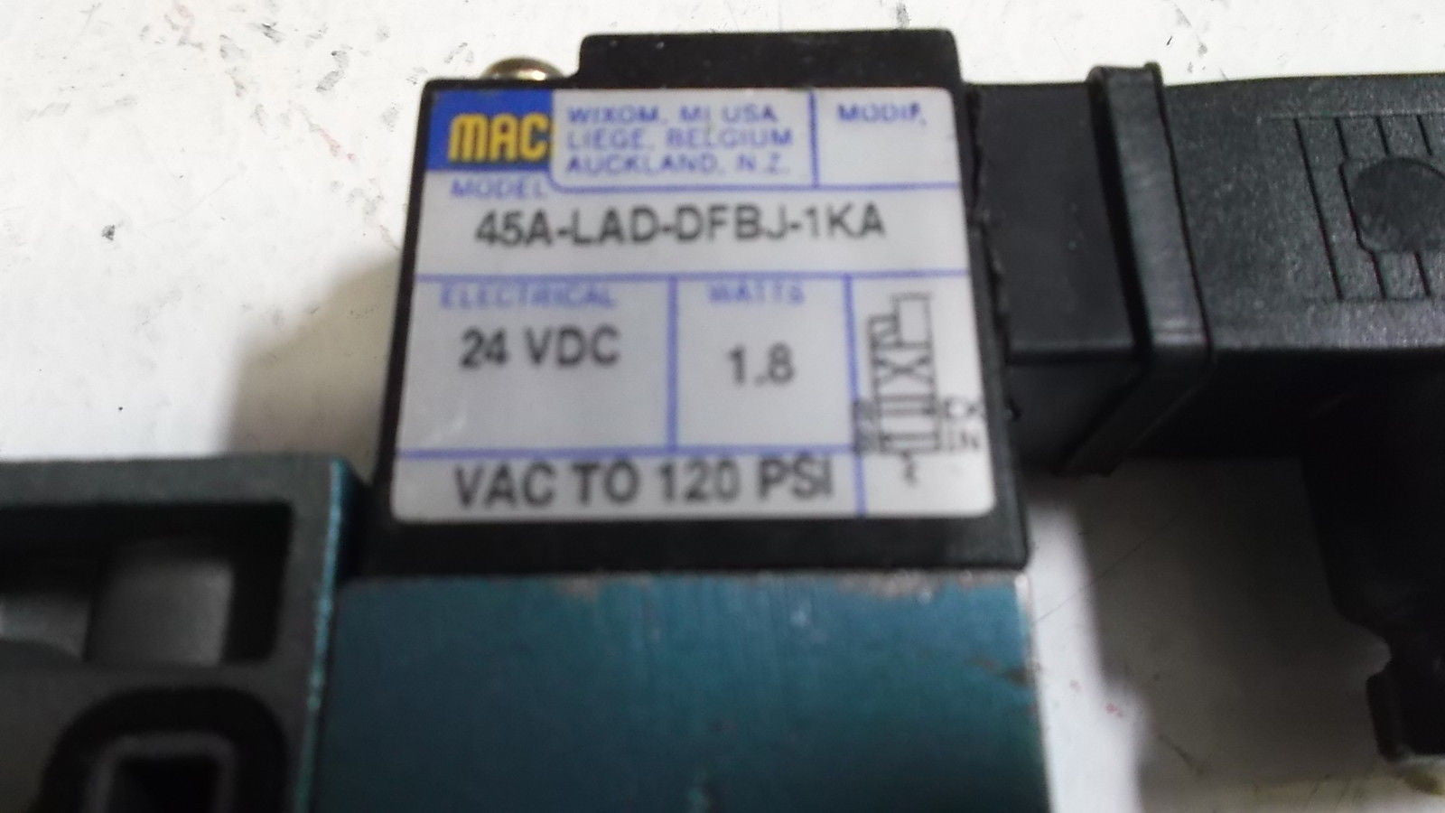 MAC VALVE 45A-LAD-DFBJ-1KA *USED*