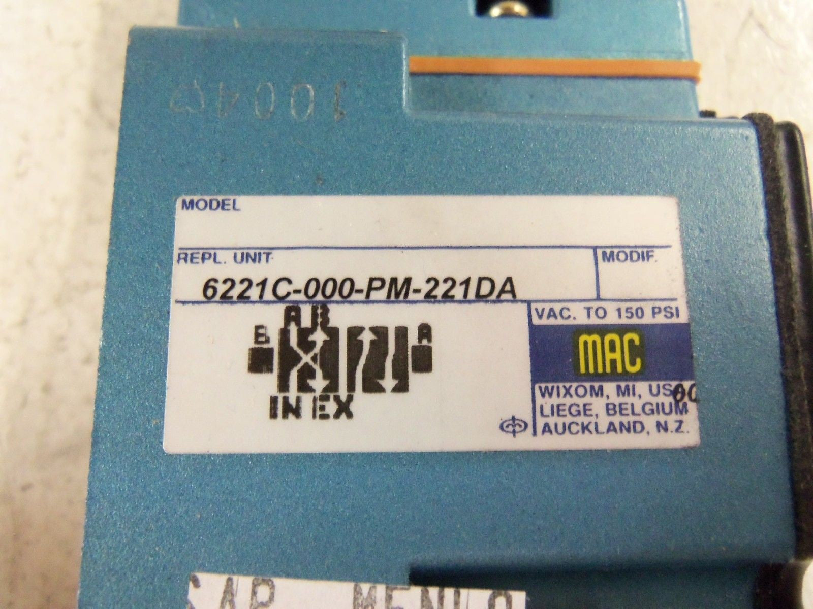 MAC VALVE 6621C-000-PM-221DA *USED*