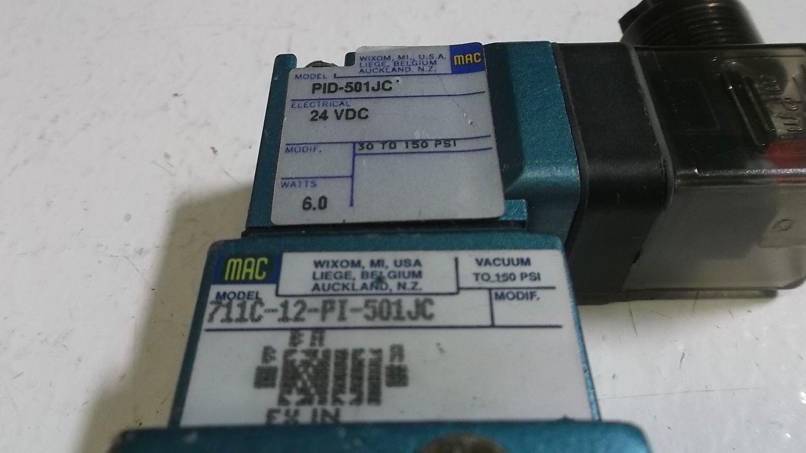 MAC VALVE 711C-12-501JC *USED*