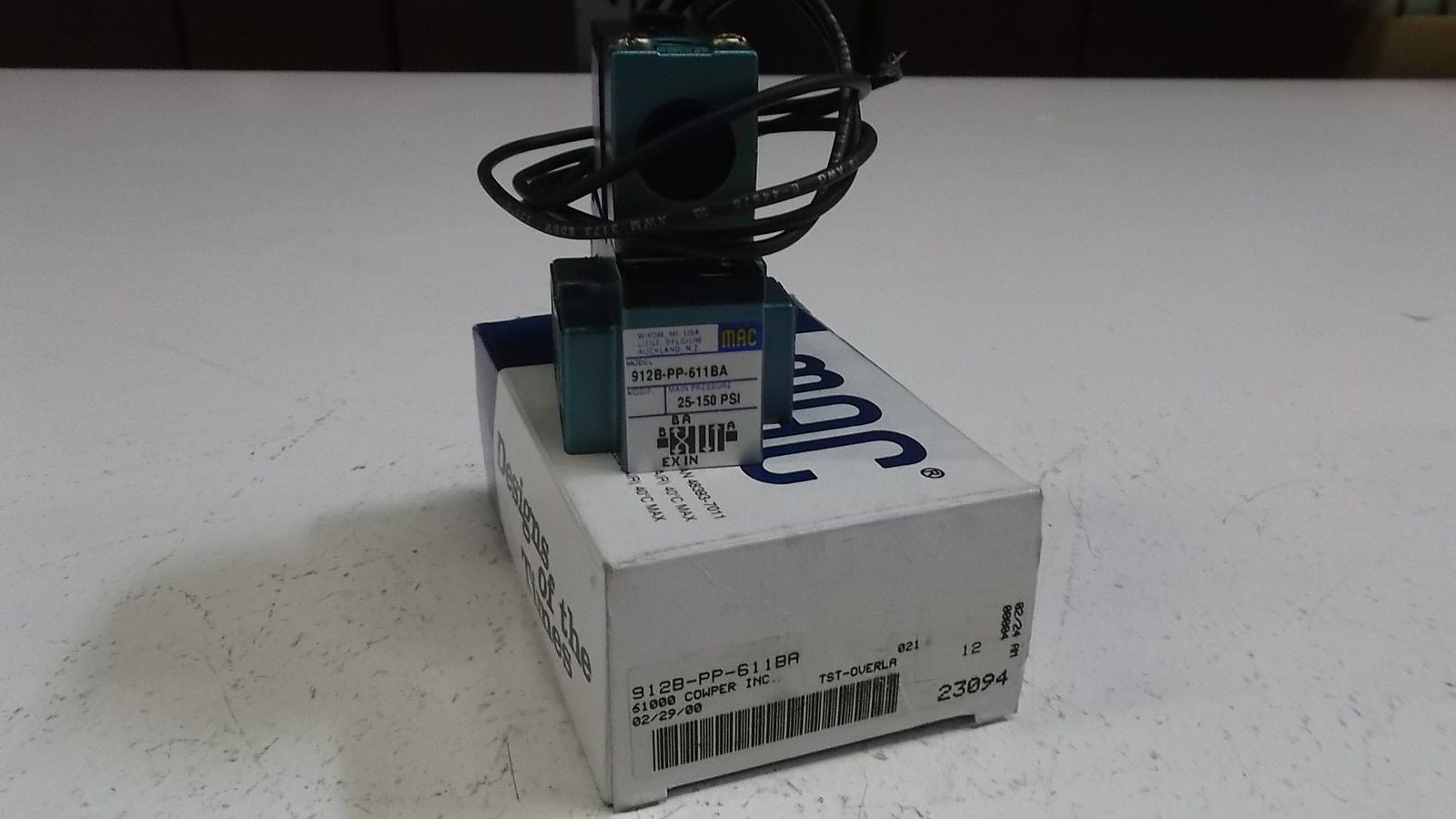 MAC VALVE 912B-PP-611BA *NEW IN BOX*