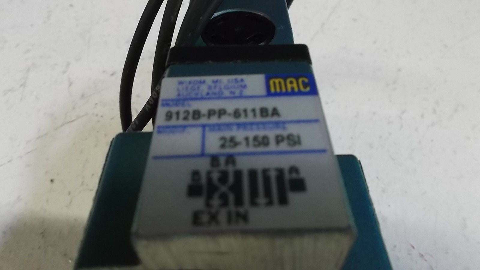 MAC VALVE 912B-PP-611BA *NEW IN BOX*