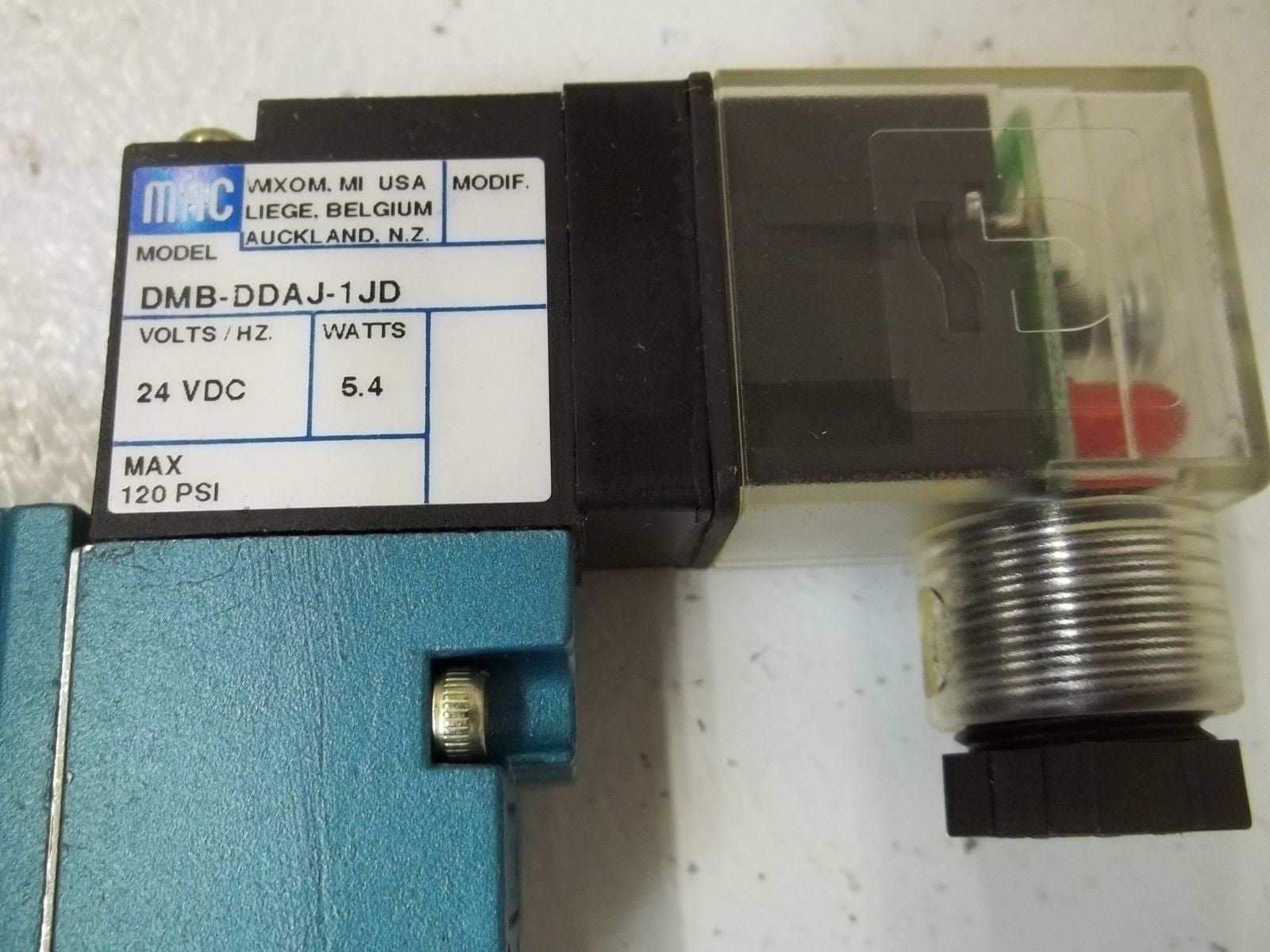 MAC VALVE INC. 413A-BBA-DM-DDAJ-1JD SOLENOID VALVE *NEW IN BOX*