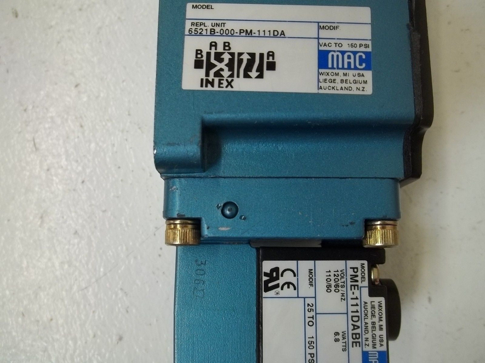 MAC VALVE INC. 6521B-000-PM-111DA SOLENOID VALVE *NEW IN A  BOX*