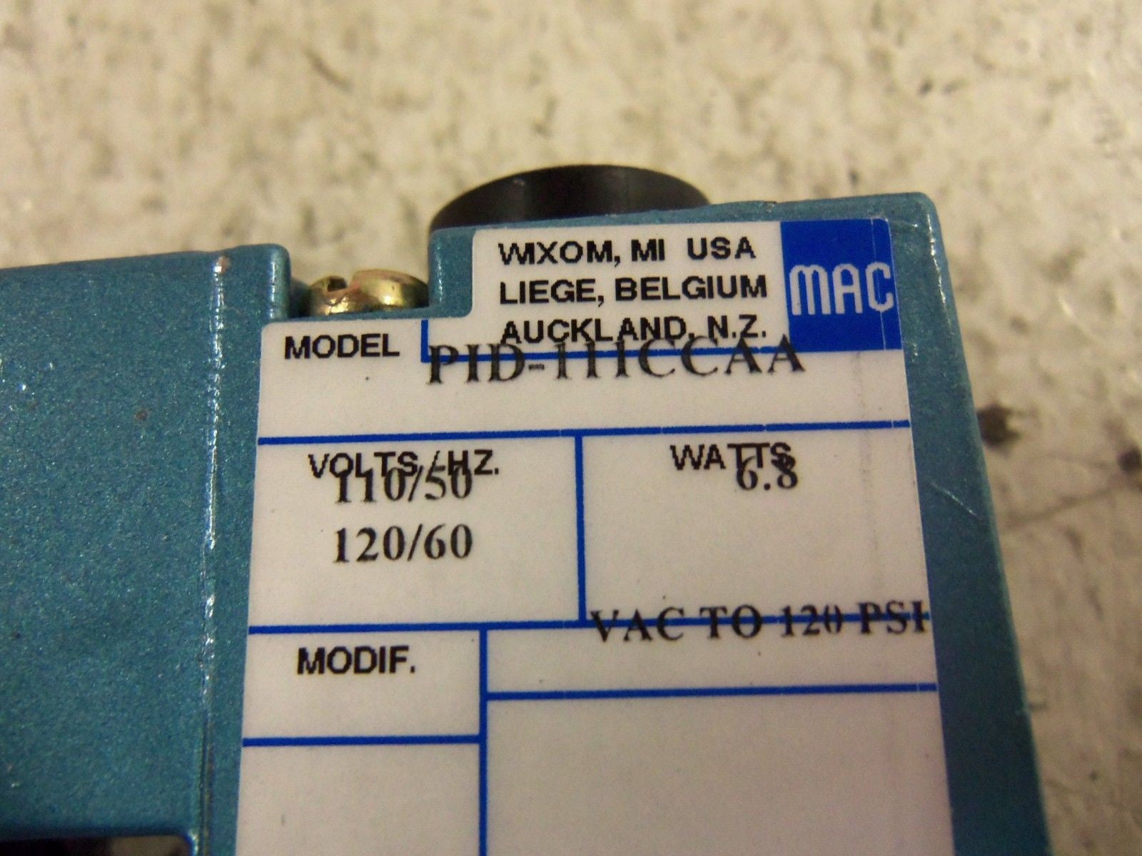 MAC VALVE PID-111CCAA *USED*