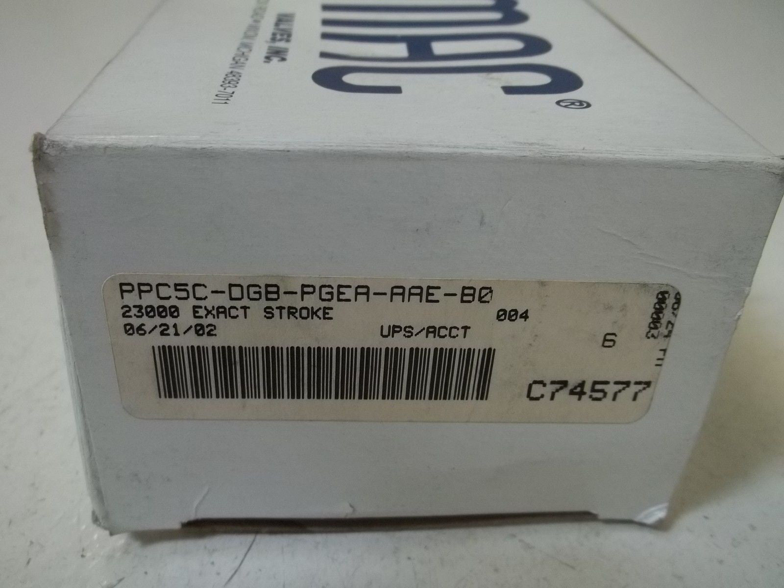 MAC VALVE PPC5C-DGB-PGEA-AAE-B0 4 BIT SINKING/ POS *USED*