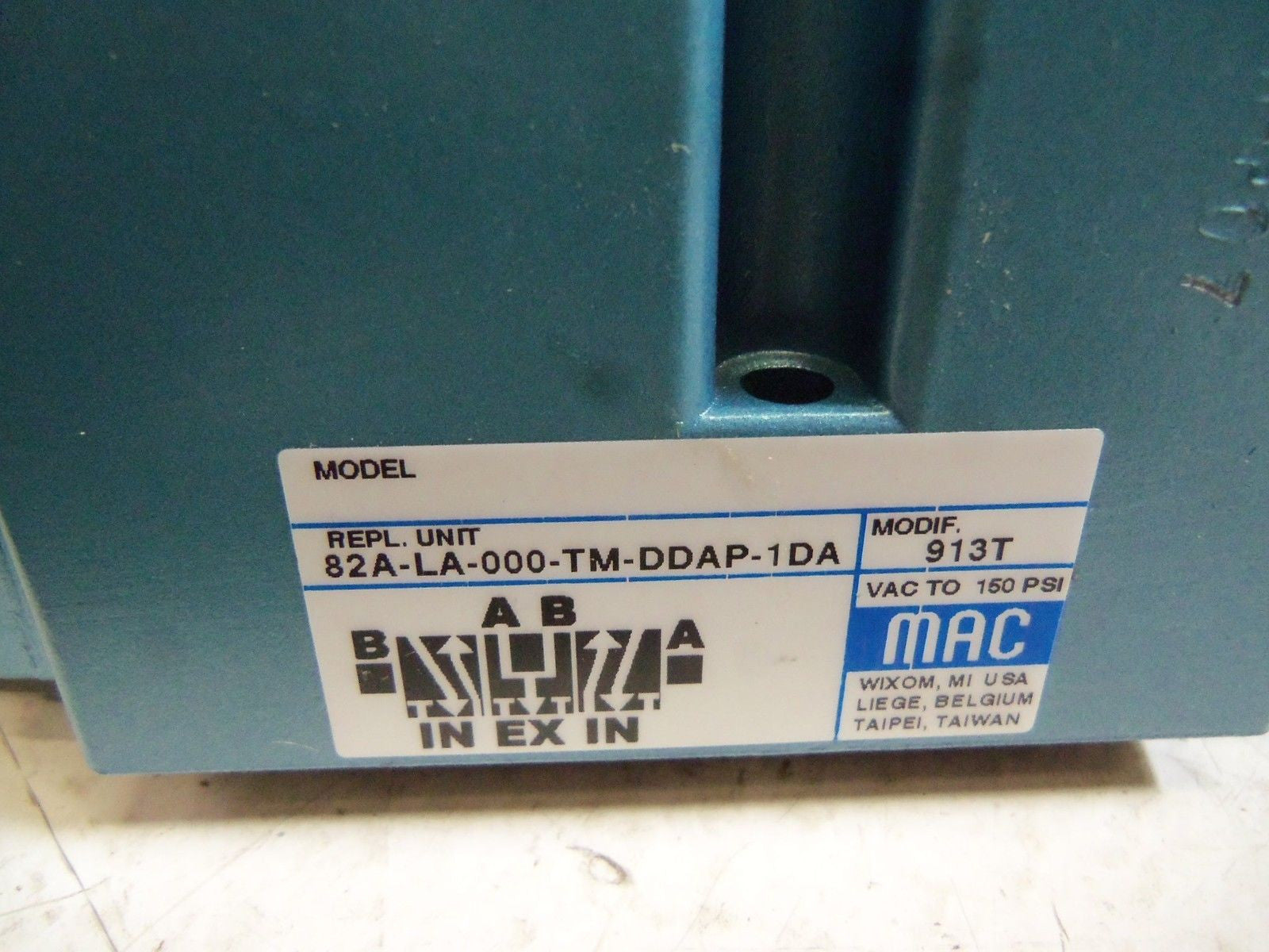 MAC VALVES 82A-LA-000-TM-DDAP-1DA *USED*