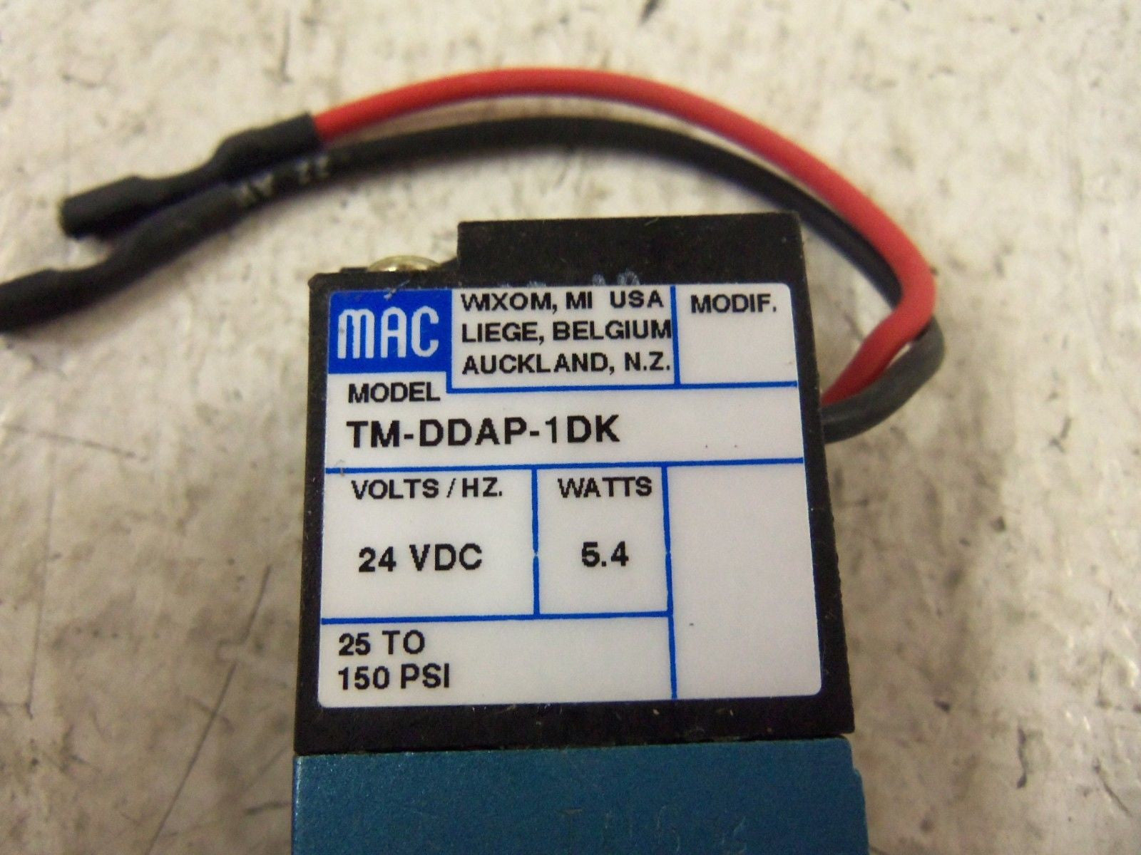 MAC VALVE TM-DDAP-1DK *USED*
