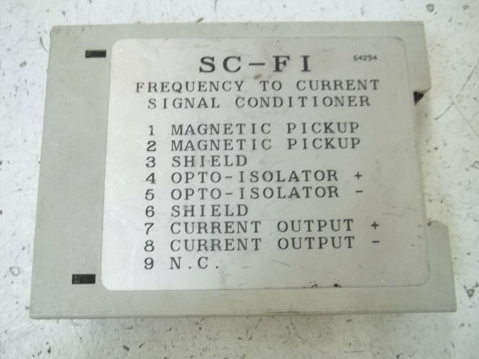 MADISON SC-FID FREQUENCY TO CURRENT SIGNAL CONDITIONER *USED*
