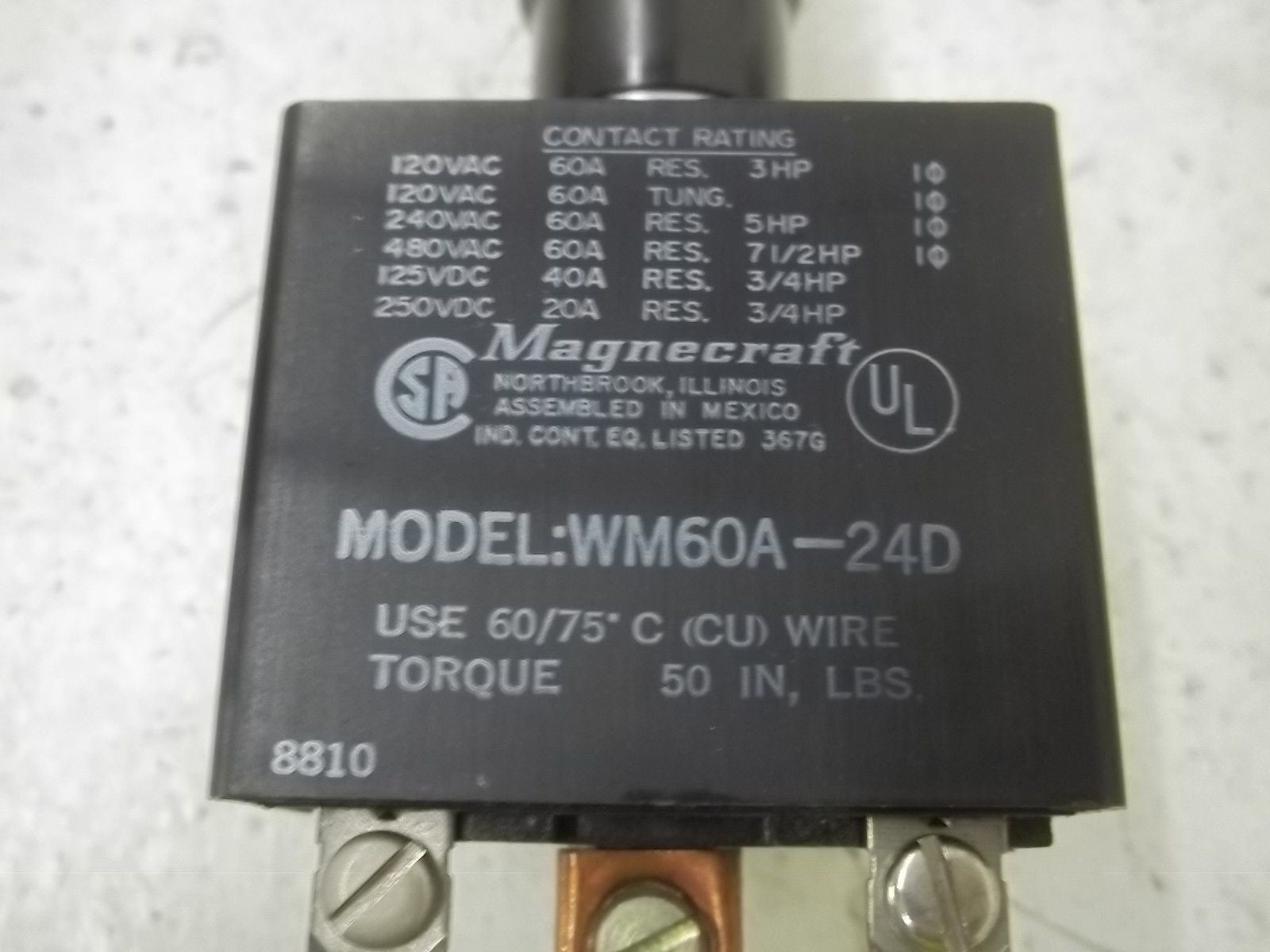 MAGNECRAFT WM60A-24D RELAY *NEW IN BOX*