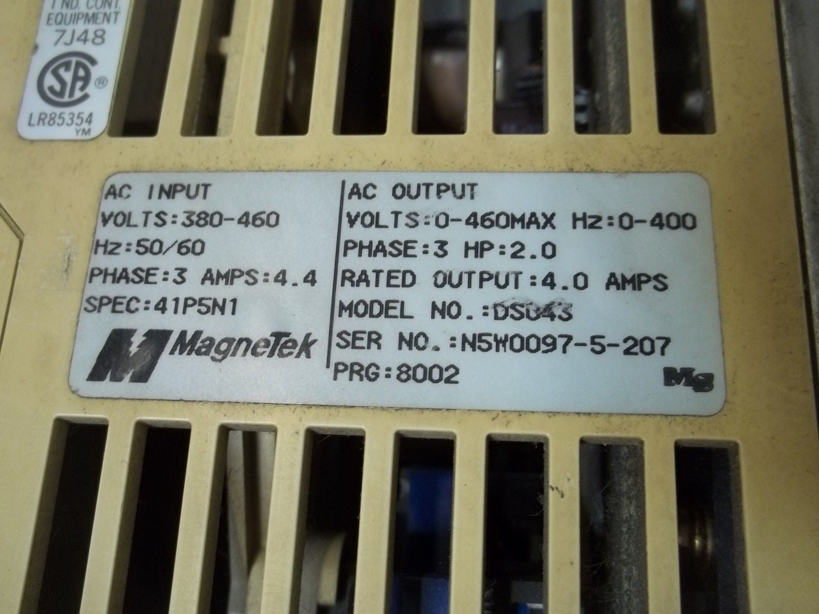 MAGNETEK DS043 AC DRIVE *USED*