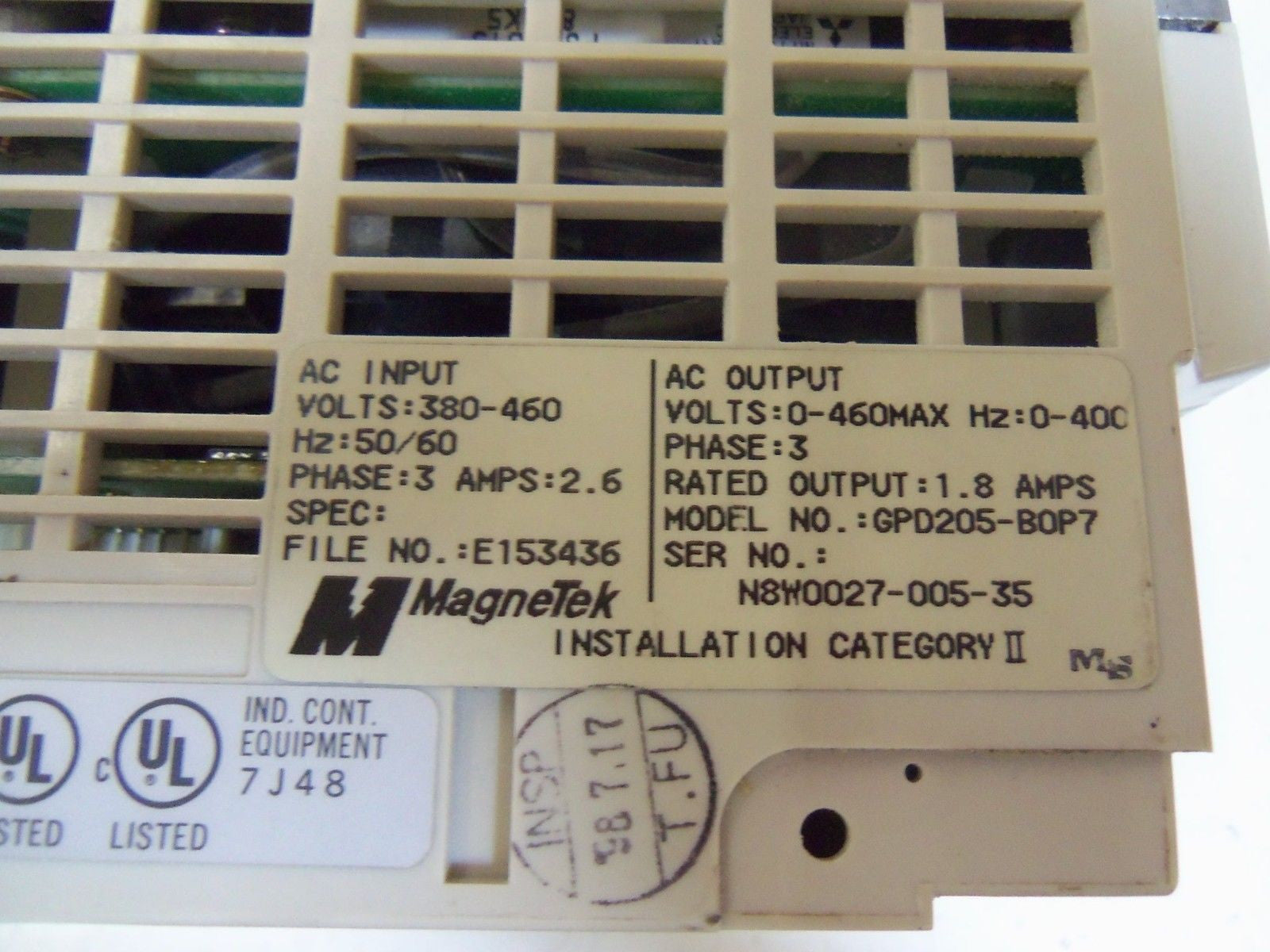 MAGNETEK GPD205-B0P7 *USED*