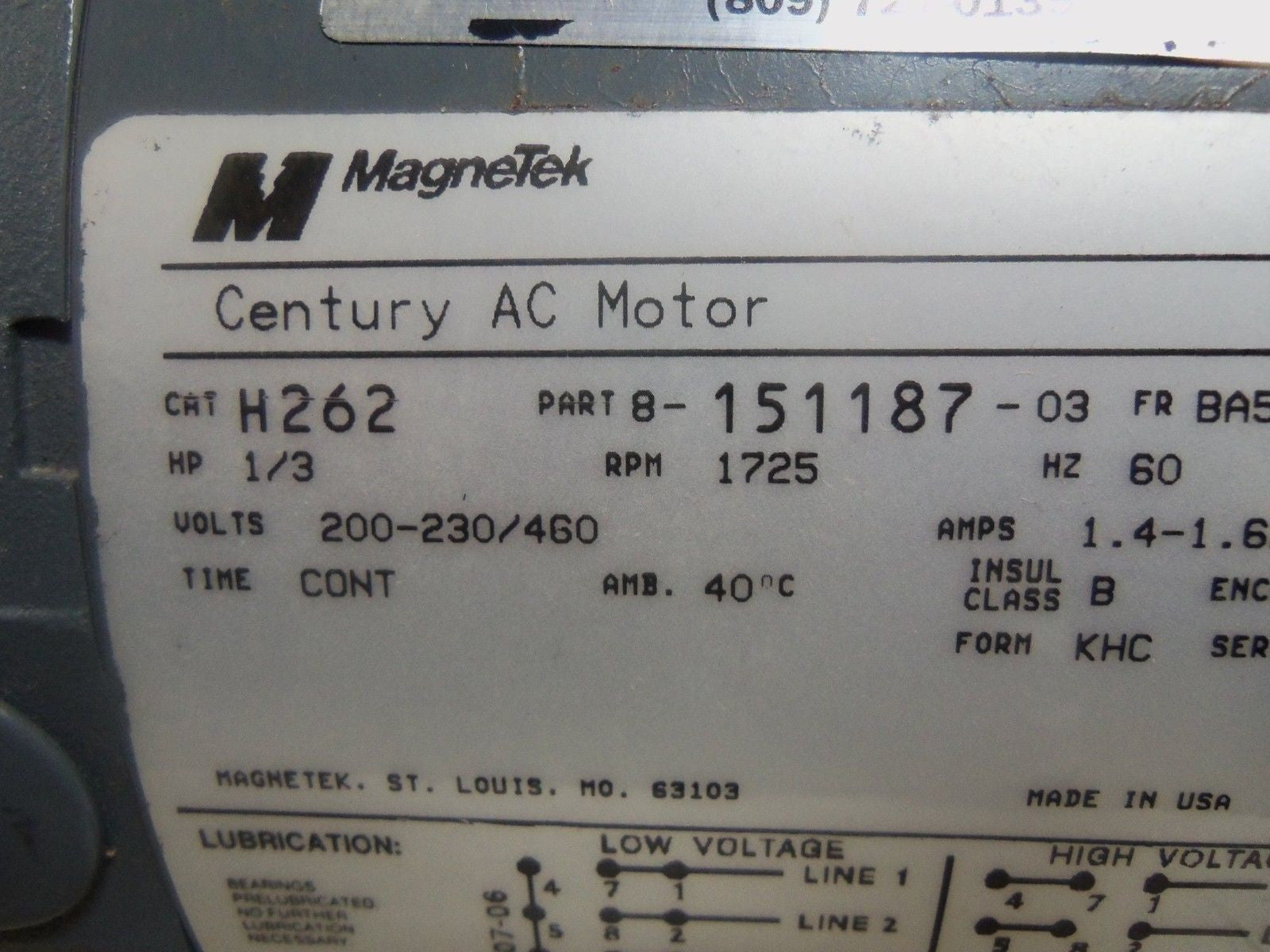MAGNETEK H262 *USED*