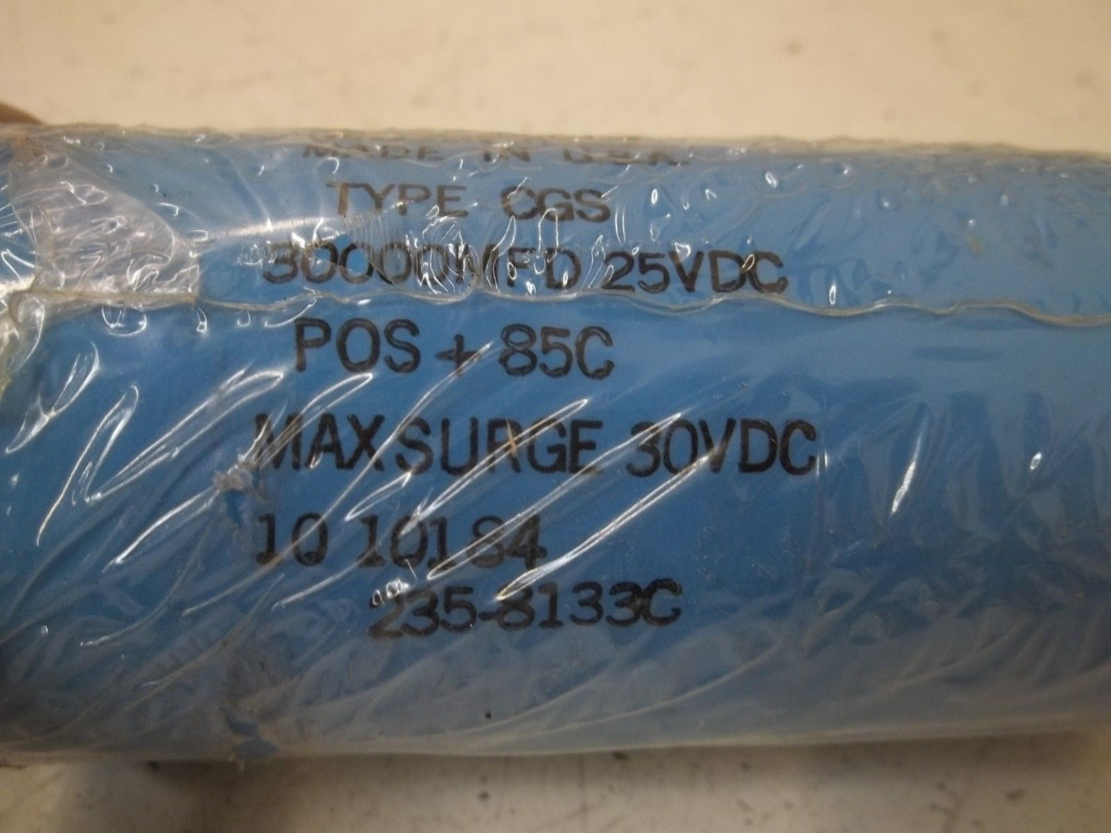 MALLORY 235-8133C CAPACITOR 3000MFD 25VDC *NEW NO BOX*