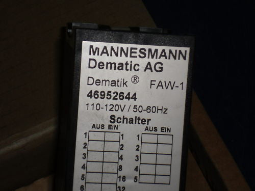 MANNESMAN   DEMATIK FAW-1 *NEW*
