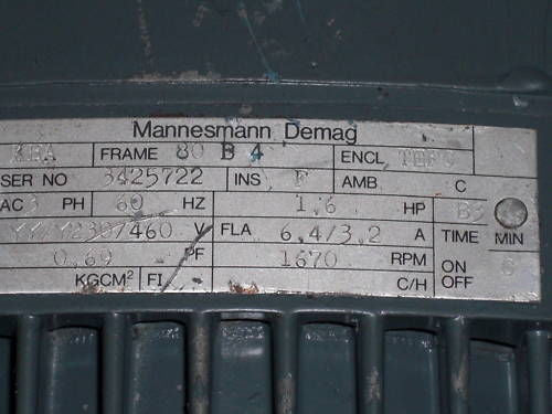 MANNESMANN DEMAG KBA FRAME 80  *USED*