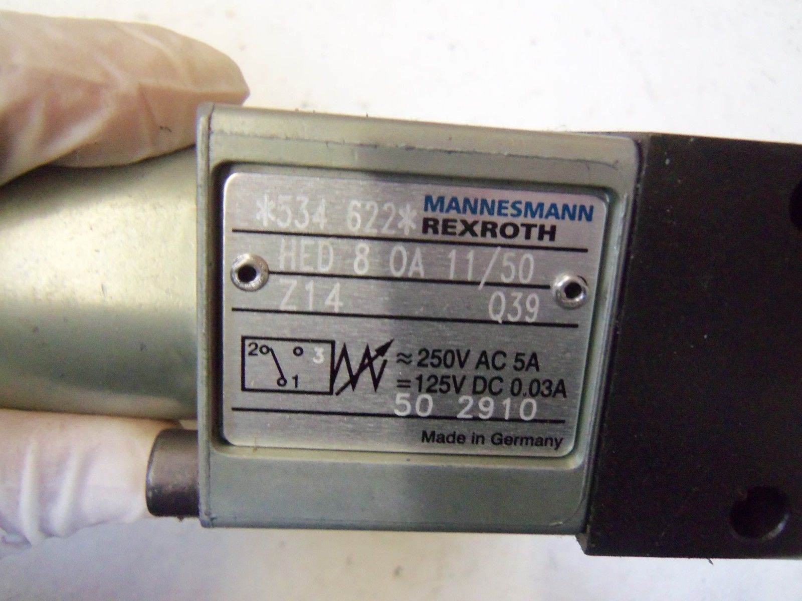 MANNESMANN REXROTH HED 8 0A 11/50 *USED*
