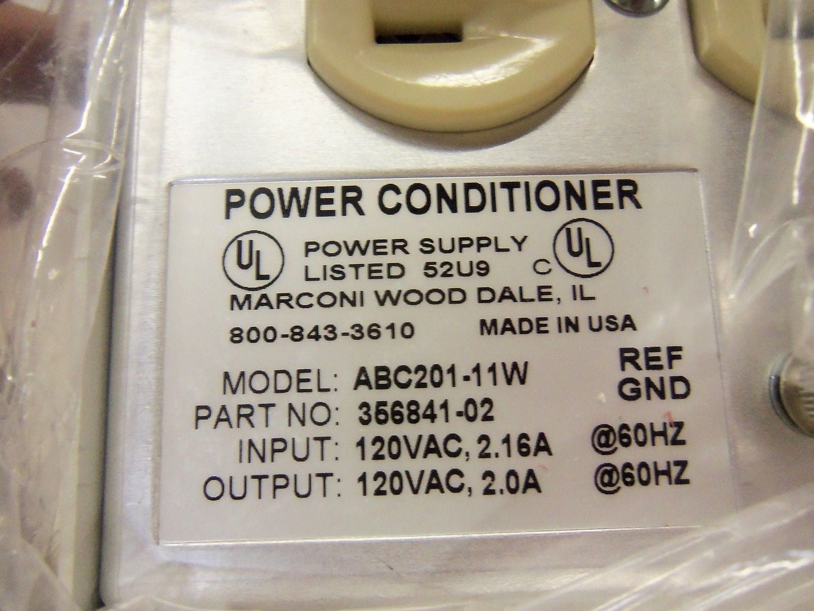 MARCONI 356841-02 POWER CONDITIONER *NEW IN BOX*