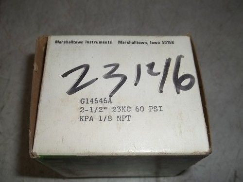 MARSHALLTOWN G14646A PRESSURE GAUGE *NEW IN BOX*