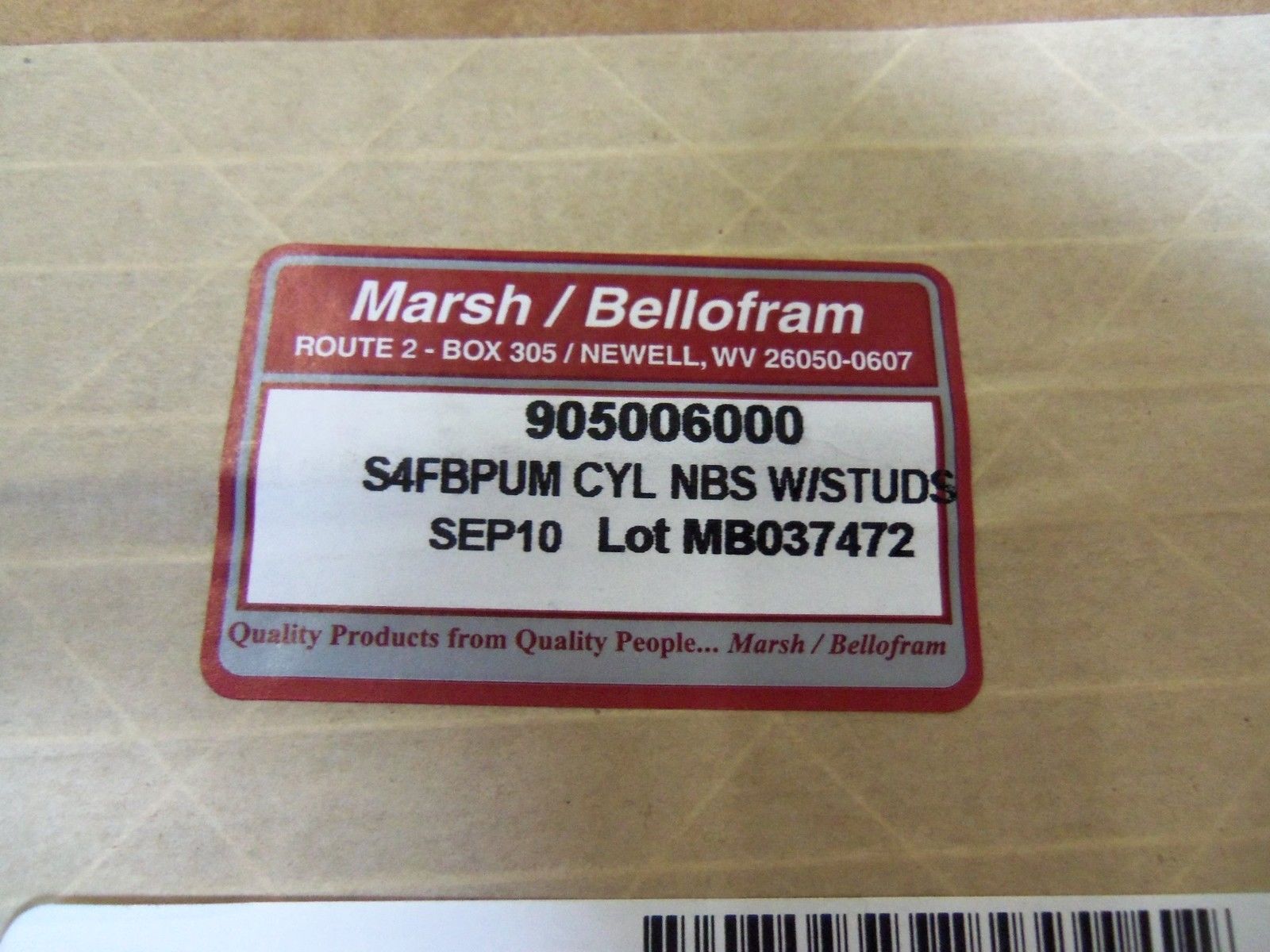 MARSH/BELLOFRAM 905006000 *FACTORY SEALED*