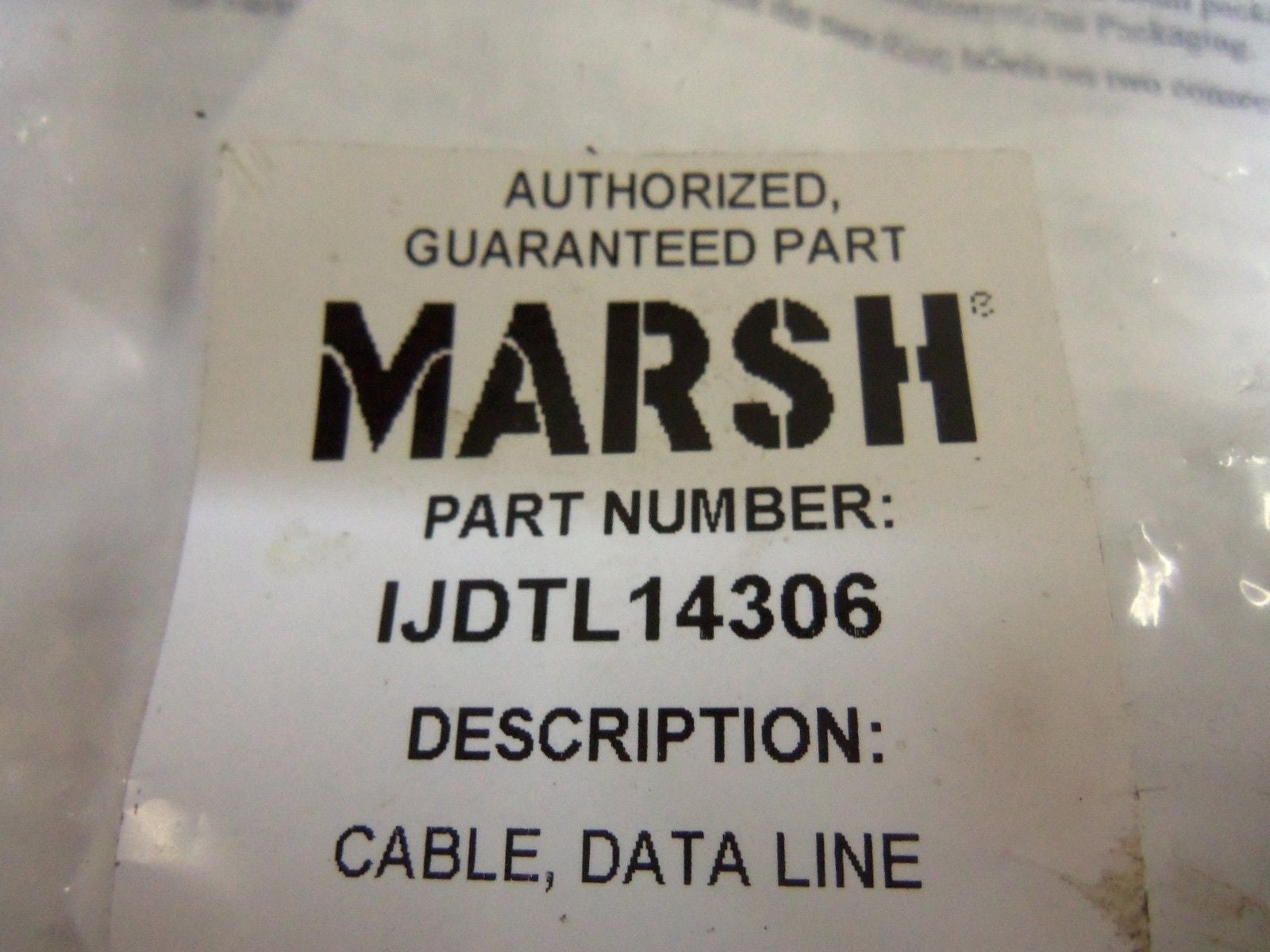 MARSH IJDTL14306 CABLE *NEW IN FACTORY BAG*