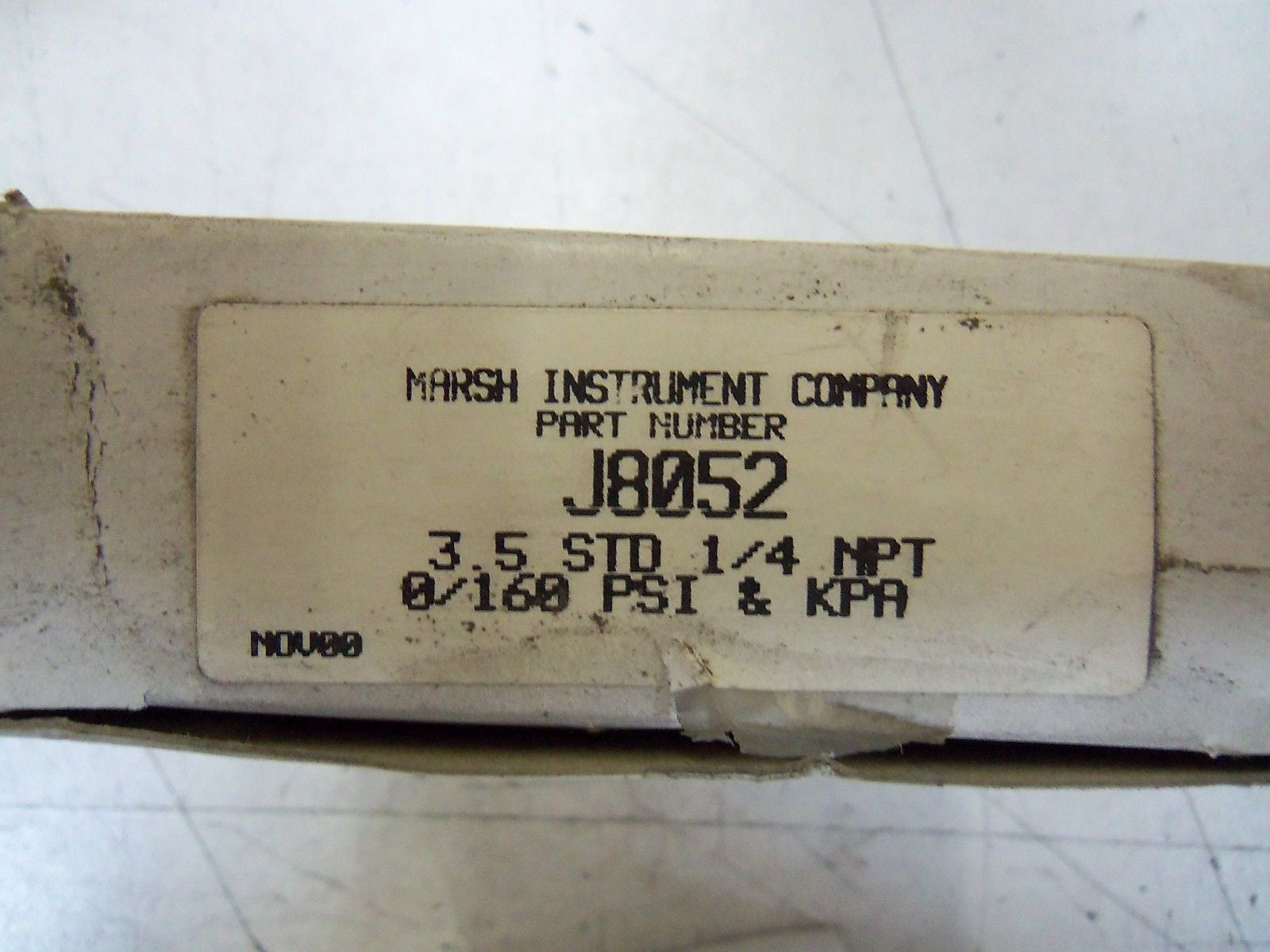 MARSH INSTRUMENT J8052 *NEW IN BOX*