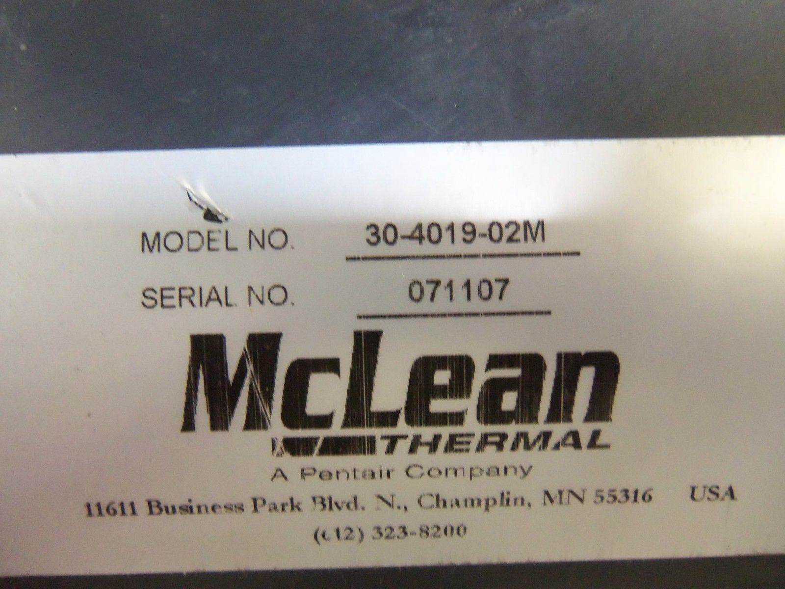 MCLEAN 30-4019-02M BLOWER ASSEMBLY *USED*