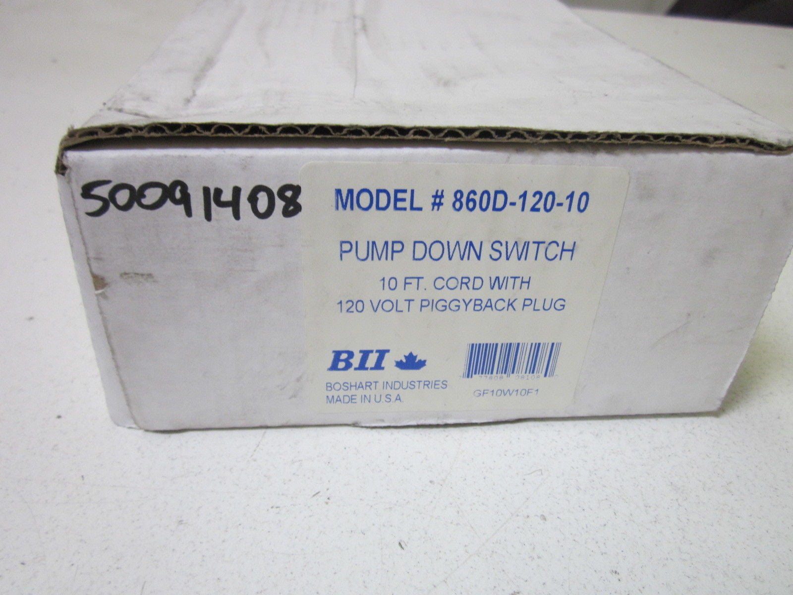 MDI 860D-120-10 PUMP DOWN SWITCH *NEW IN A  BOX*