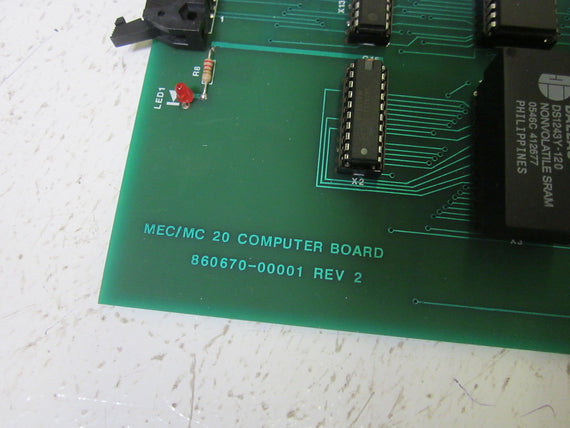 MEC/MC 860670-00001 REV.2 COMPUTER BOARD *USED*