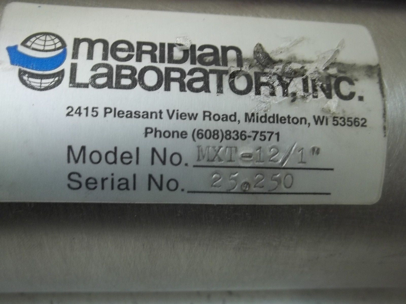 MEIDAN LABORATORY, INC. MXT-12/1" *USED*