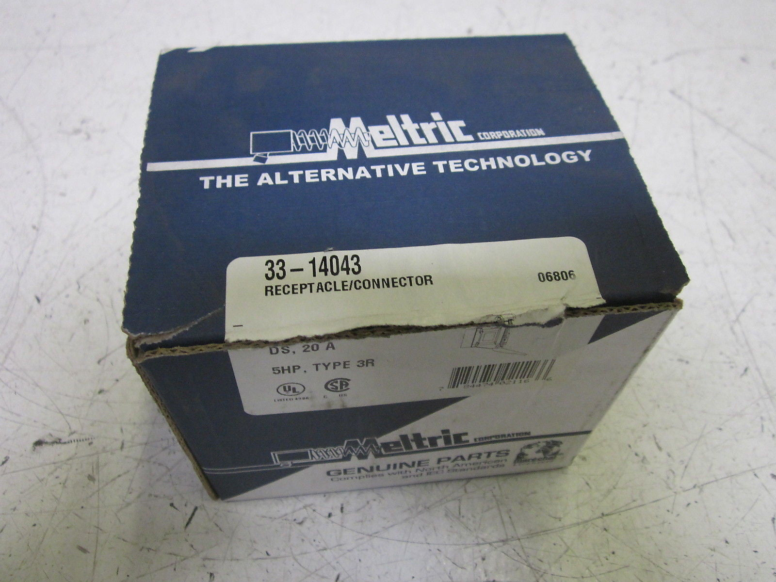 MELTRIC 33-14043 RECEPTACLE / CONNECTOR 20A 480V  *NEW IN BOX*