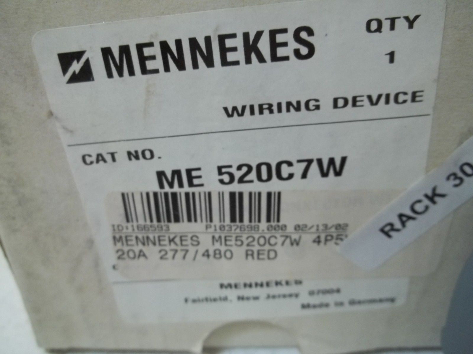 MENNEKES ME520C7W *NEW IN BOX*