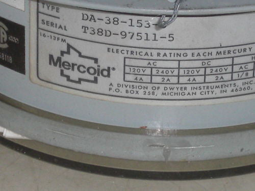 MERCOID DA-38-153-6 *USED*