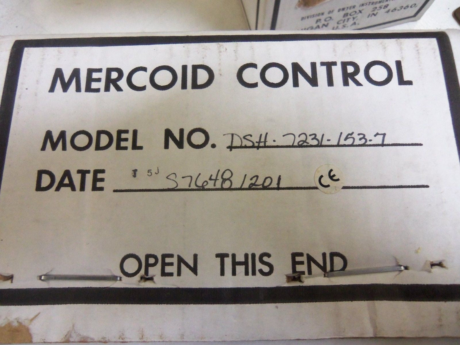 MERCOID DSH-7231-153-7 EXOLOSION PROOF PRESSURE CONTROL SWITCH *NEW IN BOX*