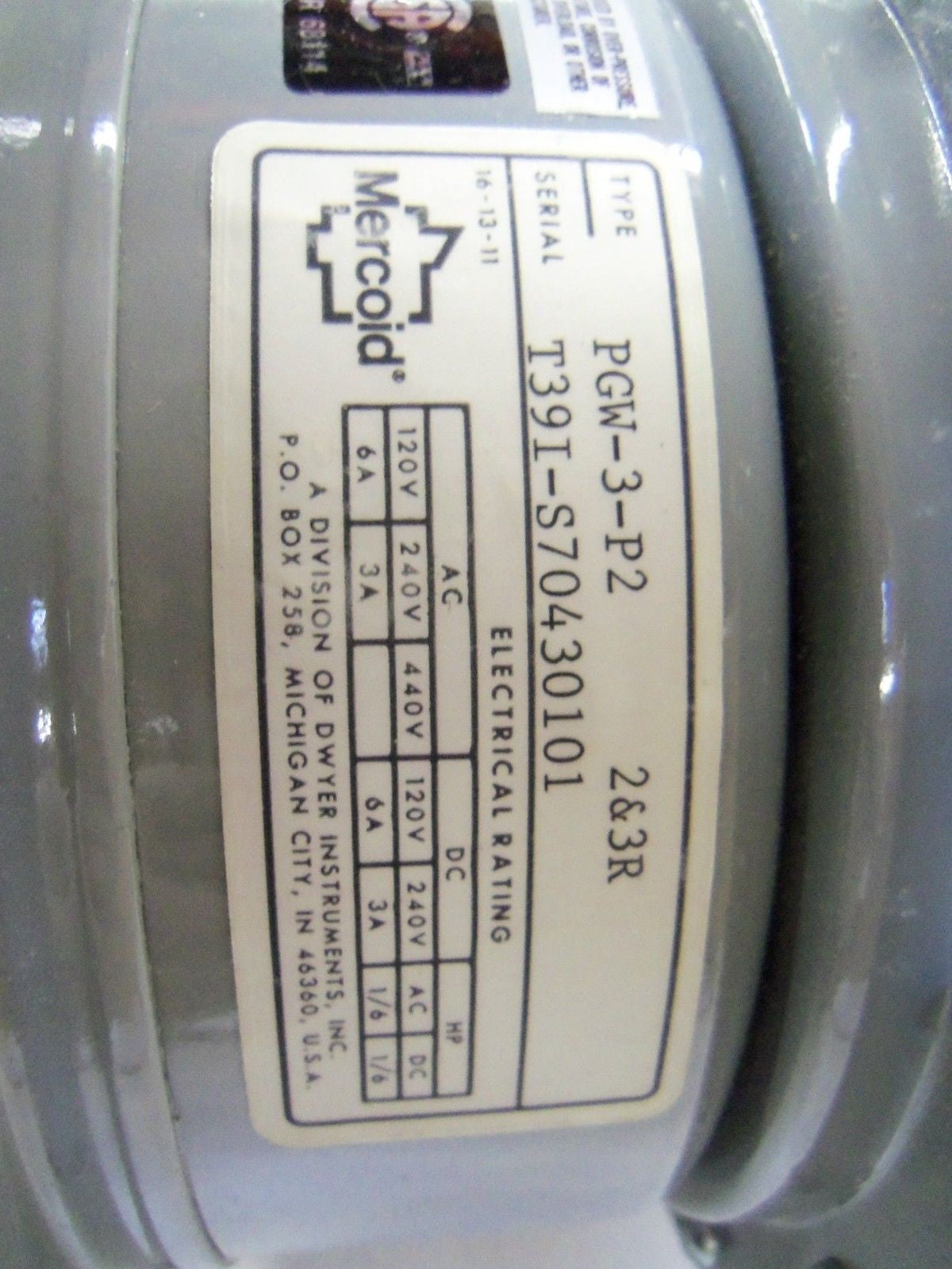 MERCOID PGW-3-P2 *NEW IN BOX*