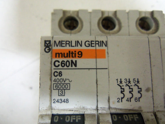MERLIN GERIN 24348 CIRCUIT BREAKER 6A *USED*