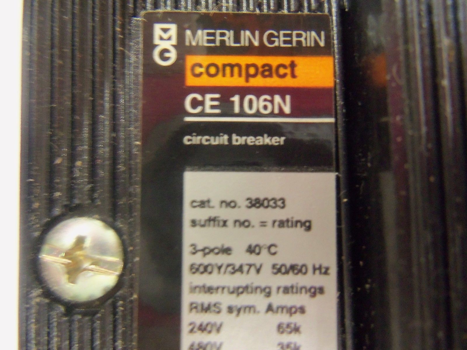 MERLIN GERIN 38033 CIRCUIT BREAKER 80A *NEW IN BOX*