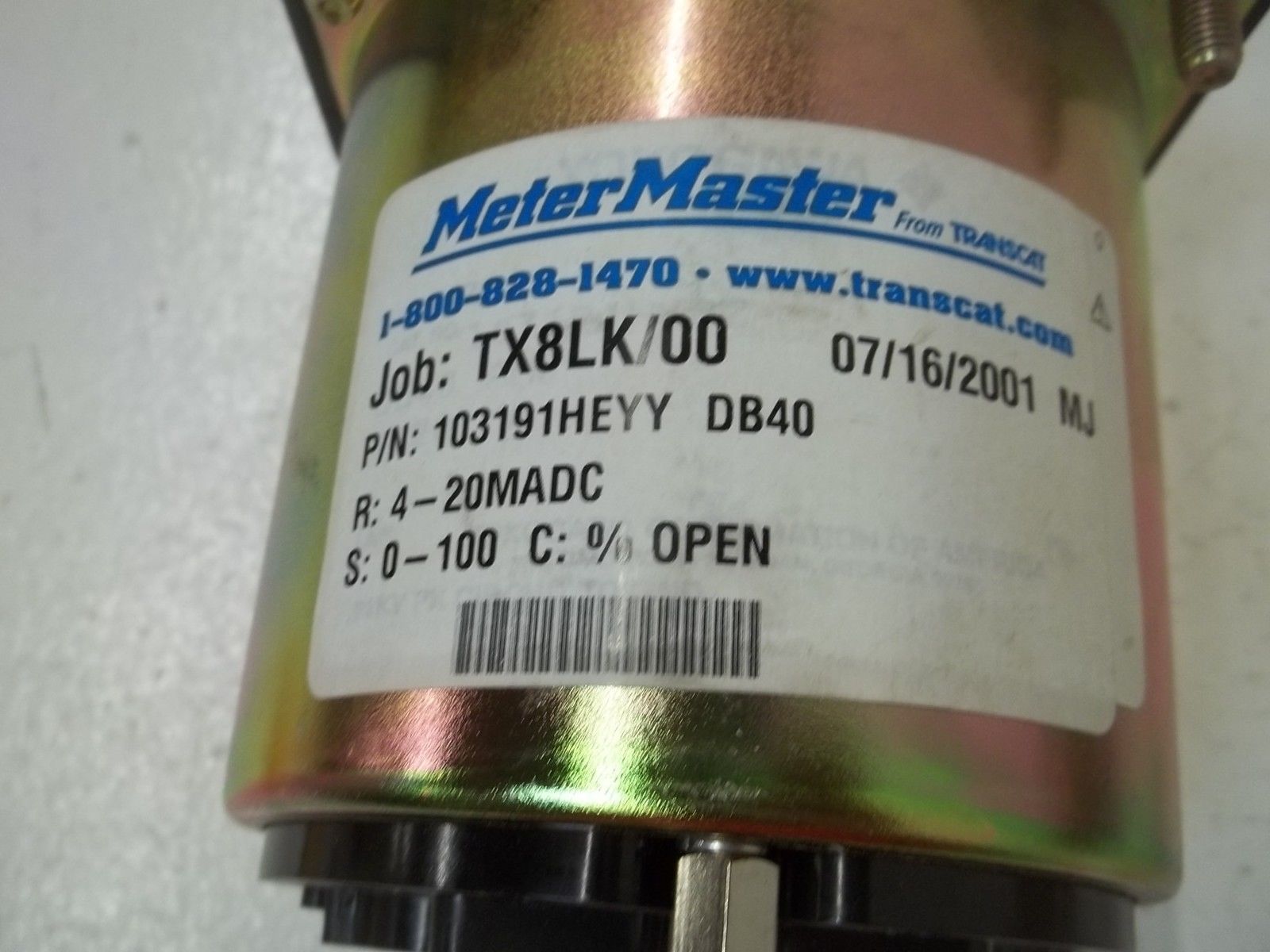 METER MASTER 103191HEYY DB40 PANEL METER 0-100 *NEW IN BOX*