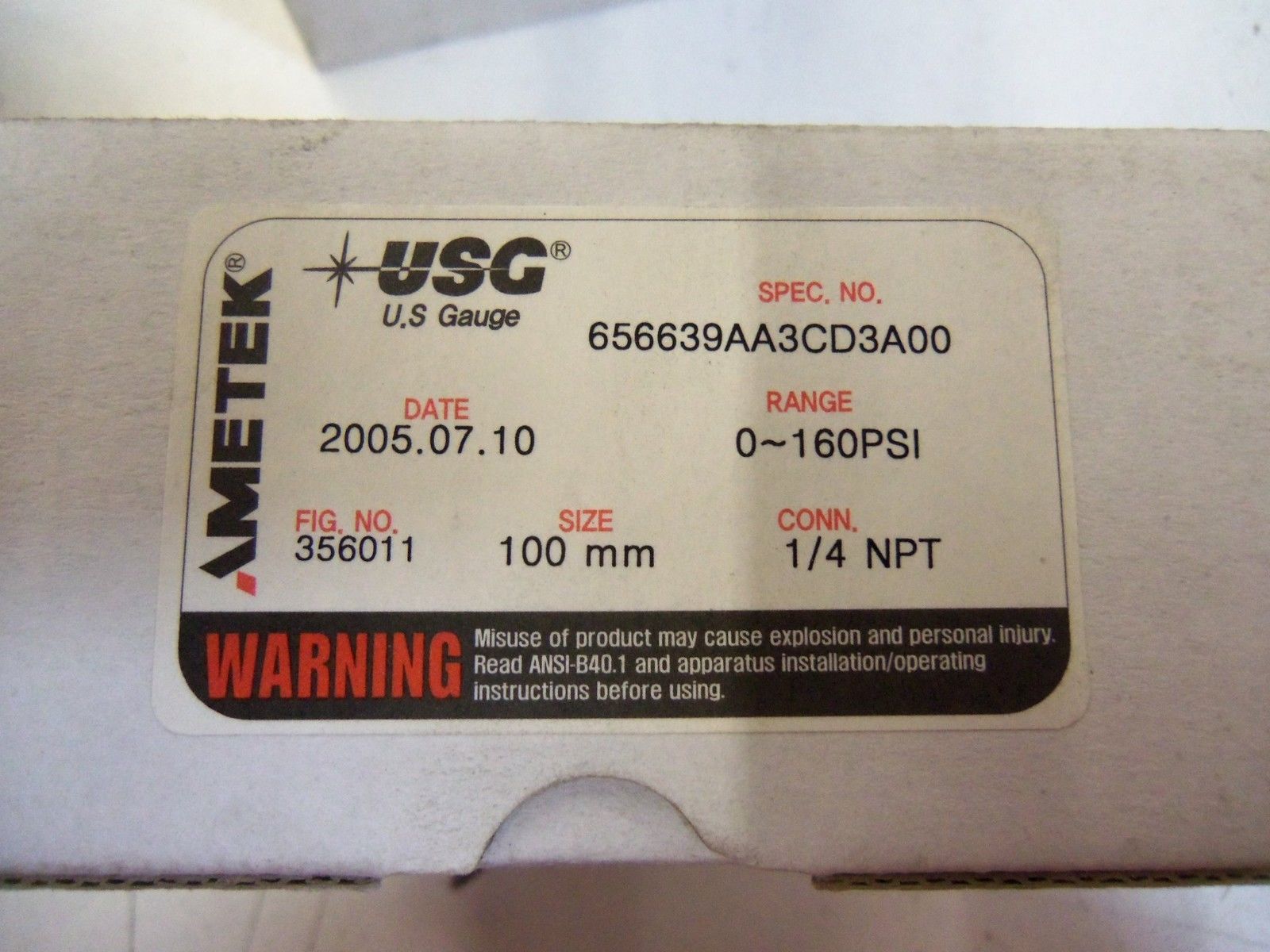 METEX 656639AA3CD3A00 *NEW IN BOX*