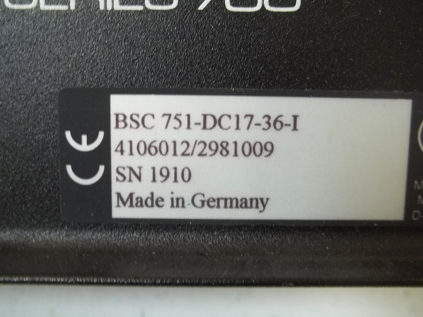 ME TRANS CON SERIES 700 BSC751-DC17-36-I *NEW NO BOX*