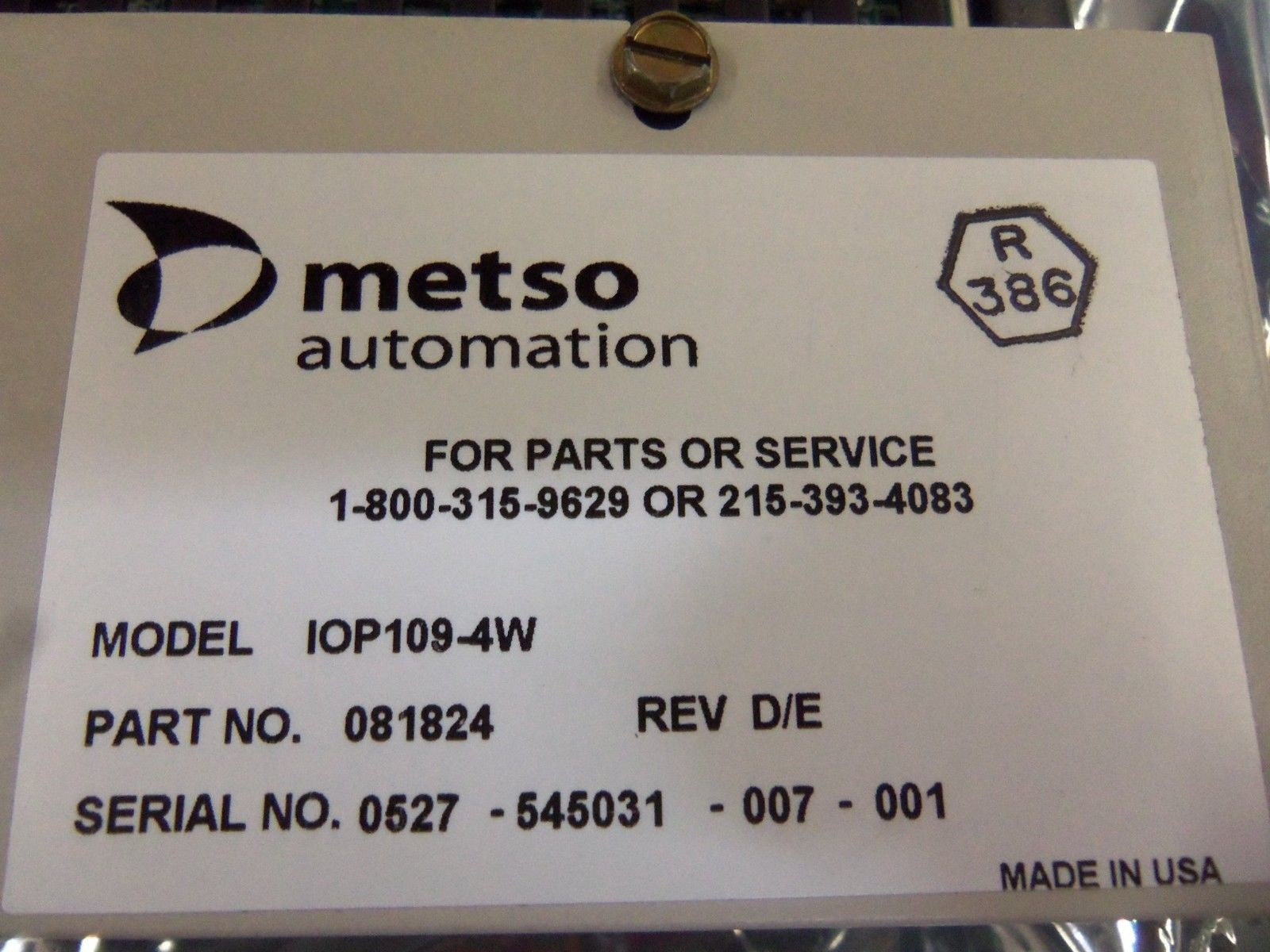 METSO IOP109-4W CIRCUIT BOARD *USED*