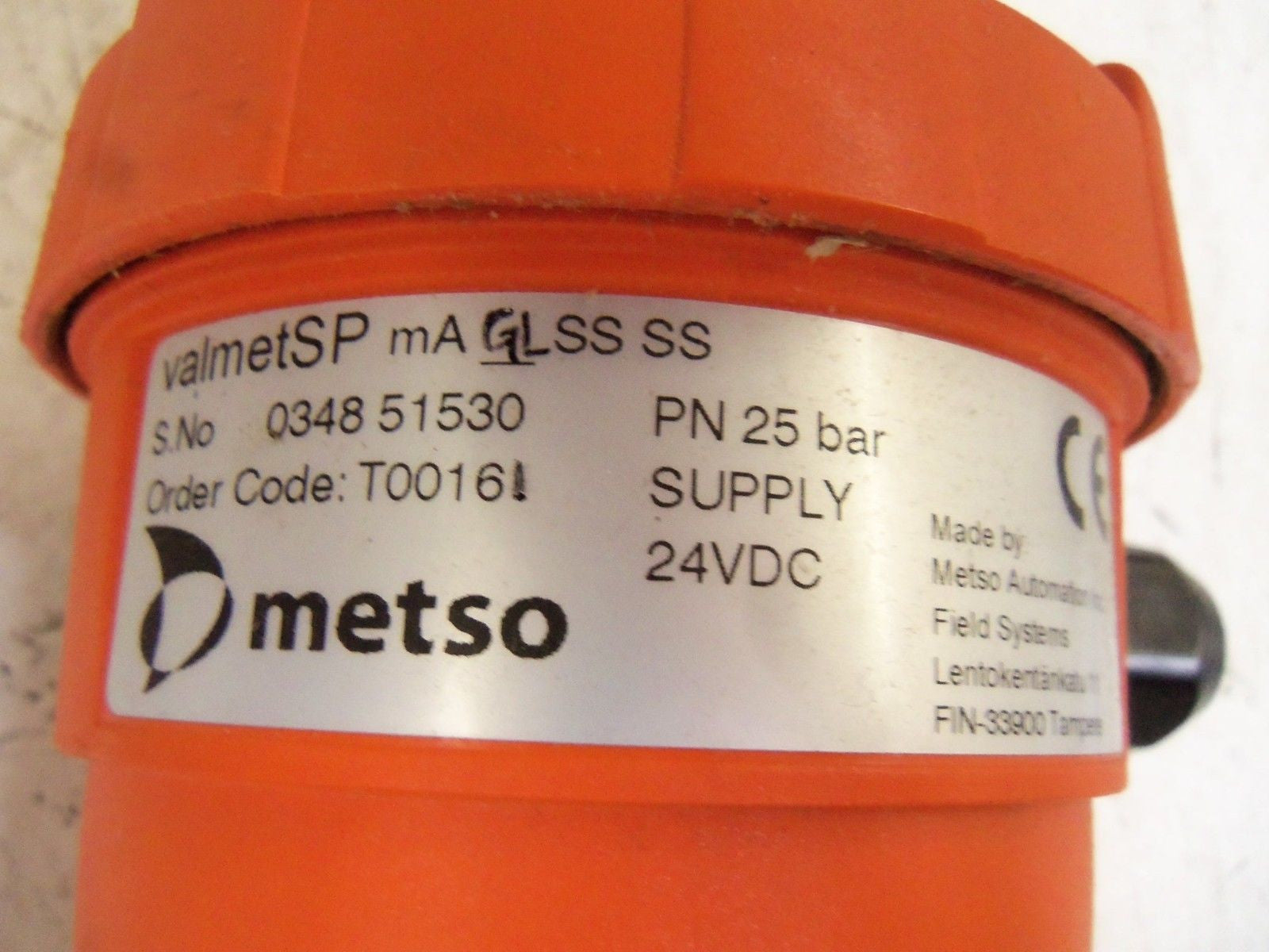 METSO T00161 VALMETSP *USED*