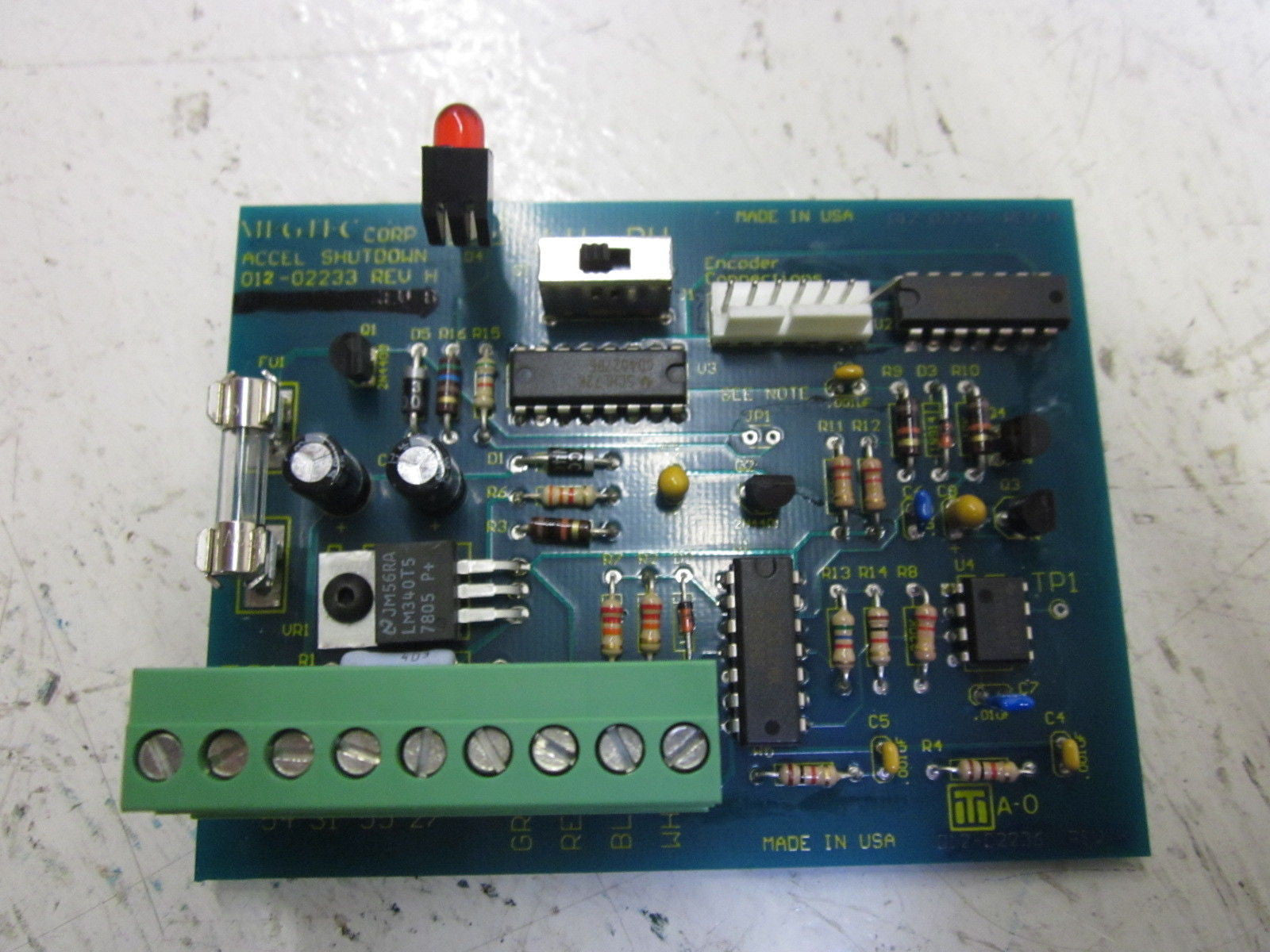 MFGTEC 012-02233 REV.H *NEW NO BOX*