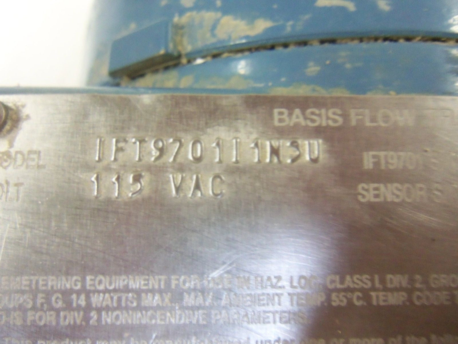 MICRO MOTION IFT9701I1N3U BASIS FLOW TRANSMITTER 115VAC *USED*