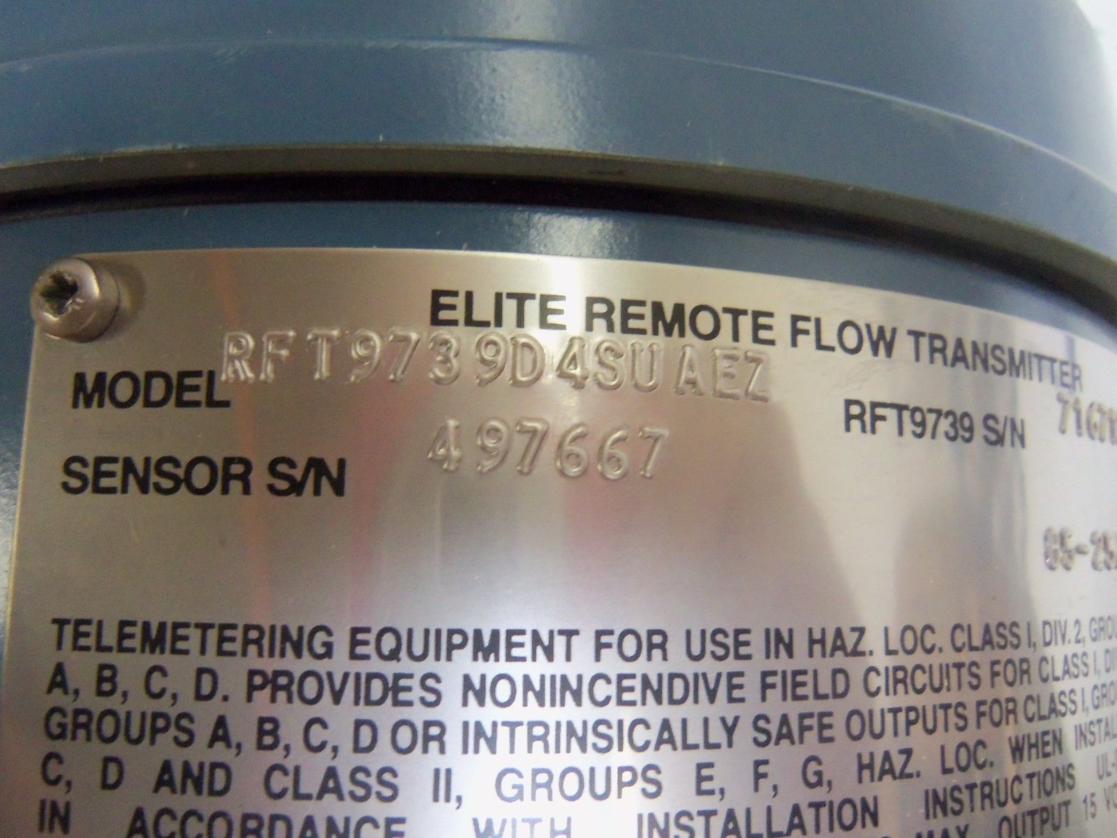 MICRO MOTION RFT9739D4SUAEZ FLOW TRANSMITTER SW 4.0 *NEW NO BOX*