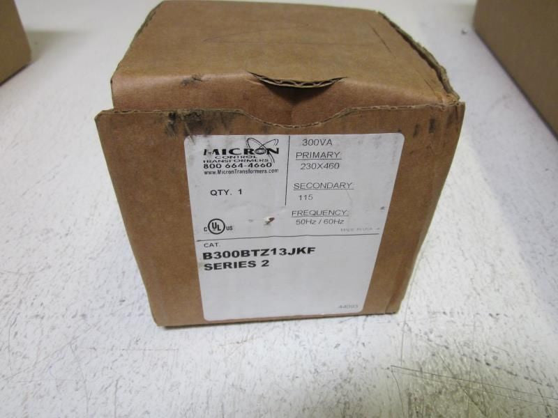 MICRON B300BTZ13JKF SER.2 300VA TRANSFORMER *NEW IN BOX*