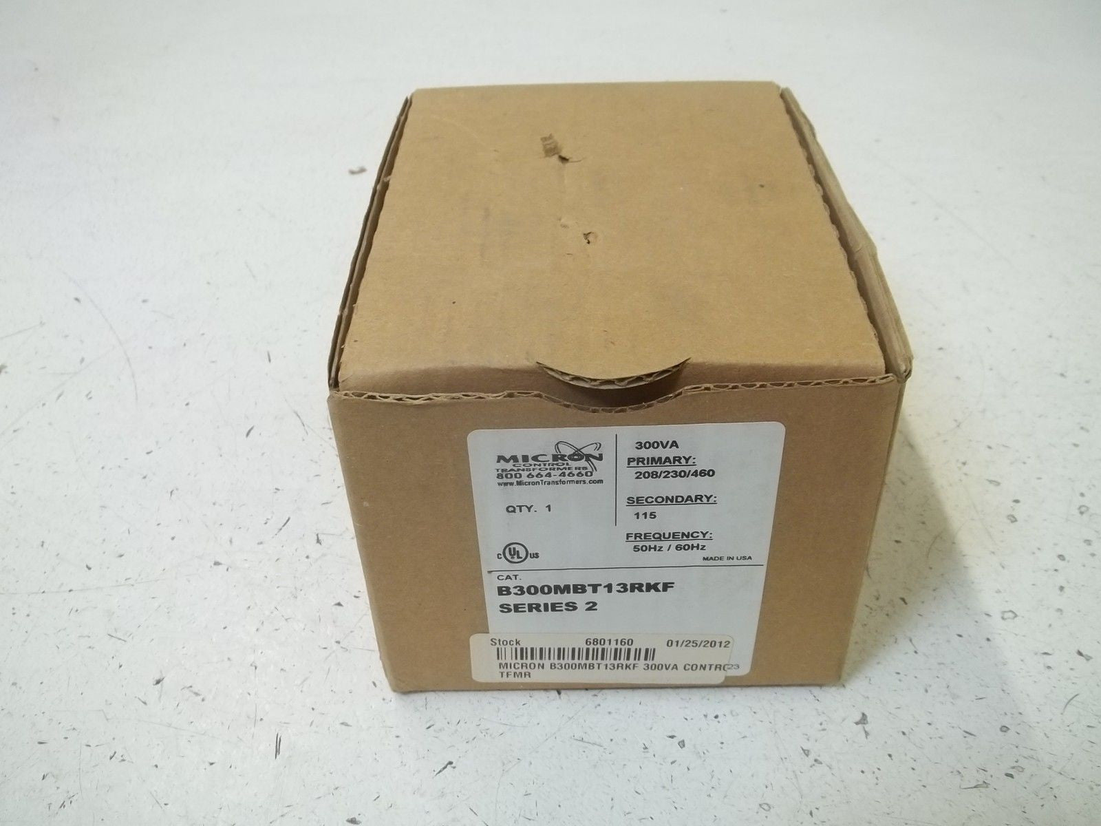 MICRON B300MBT13RKF SERIES 2 TRANSFORMER 300VA *NEW IN BOX*