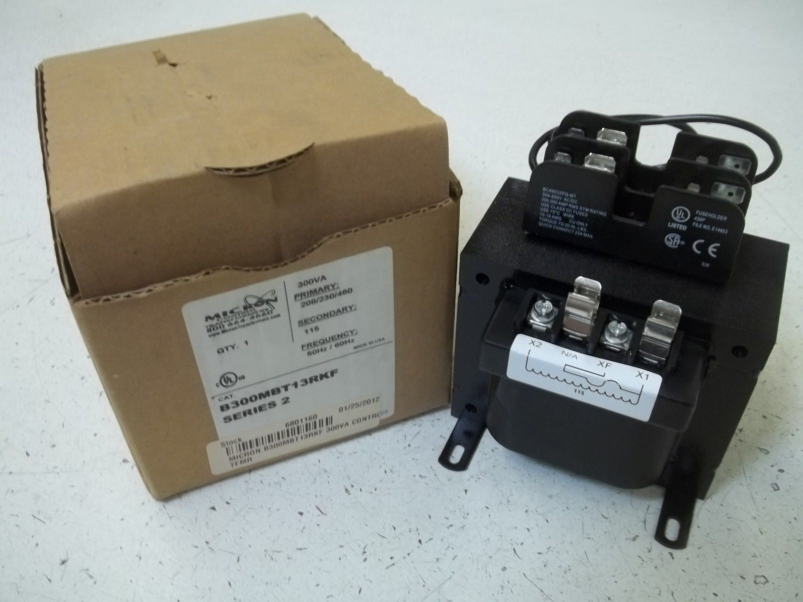 MICRON B300MBT13RKF SERIES 2 TRANSFORMER 300VA *NEW IN BOX*