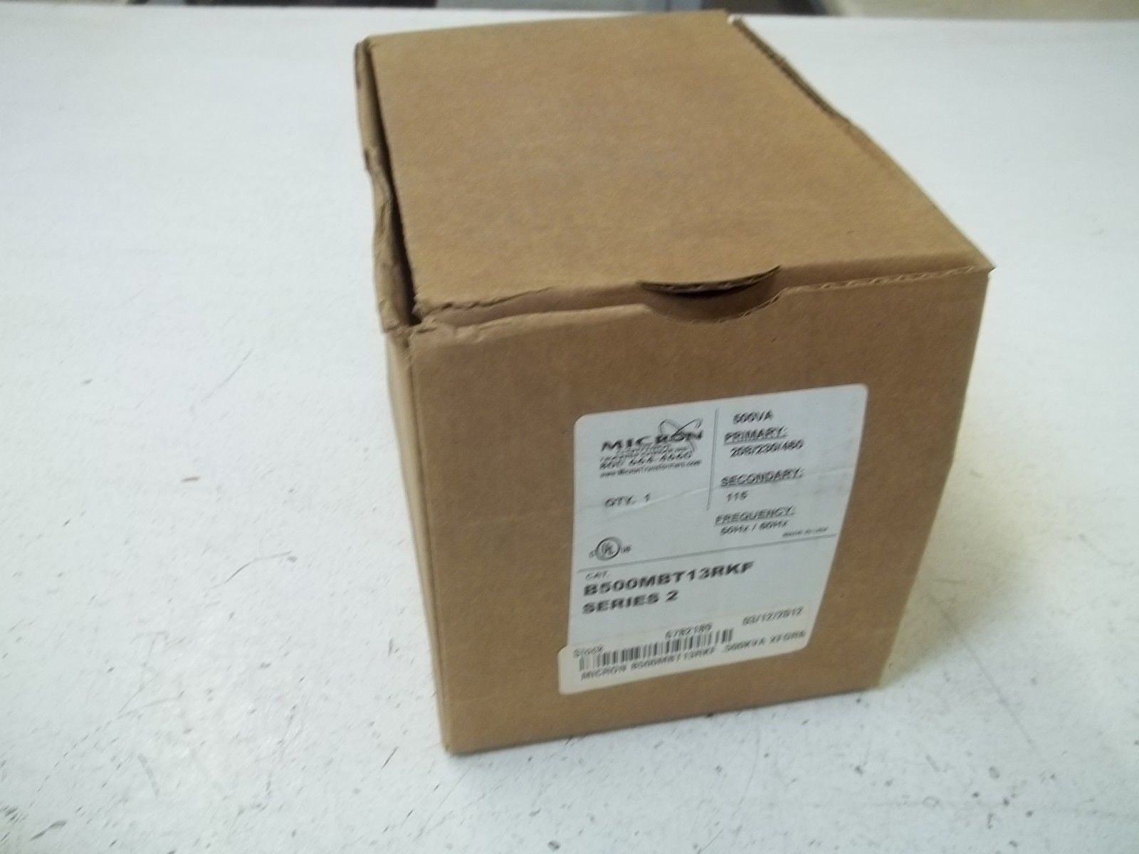 MICRON B500MBT13RKF SERIES 2 TRANSFORMER 500VA *NEW IN BOX*