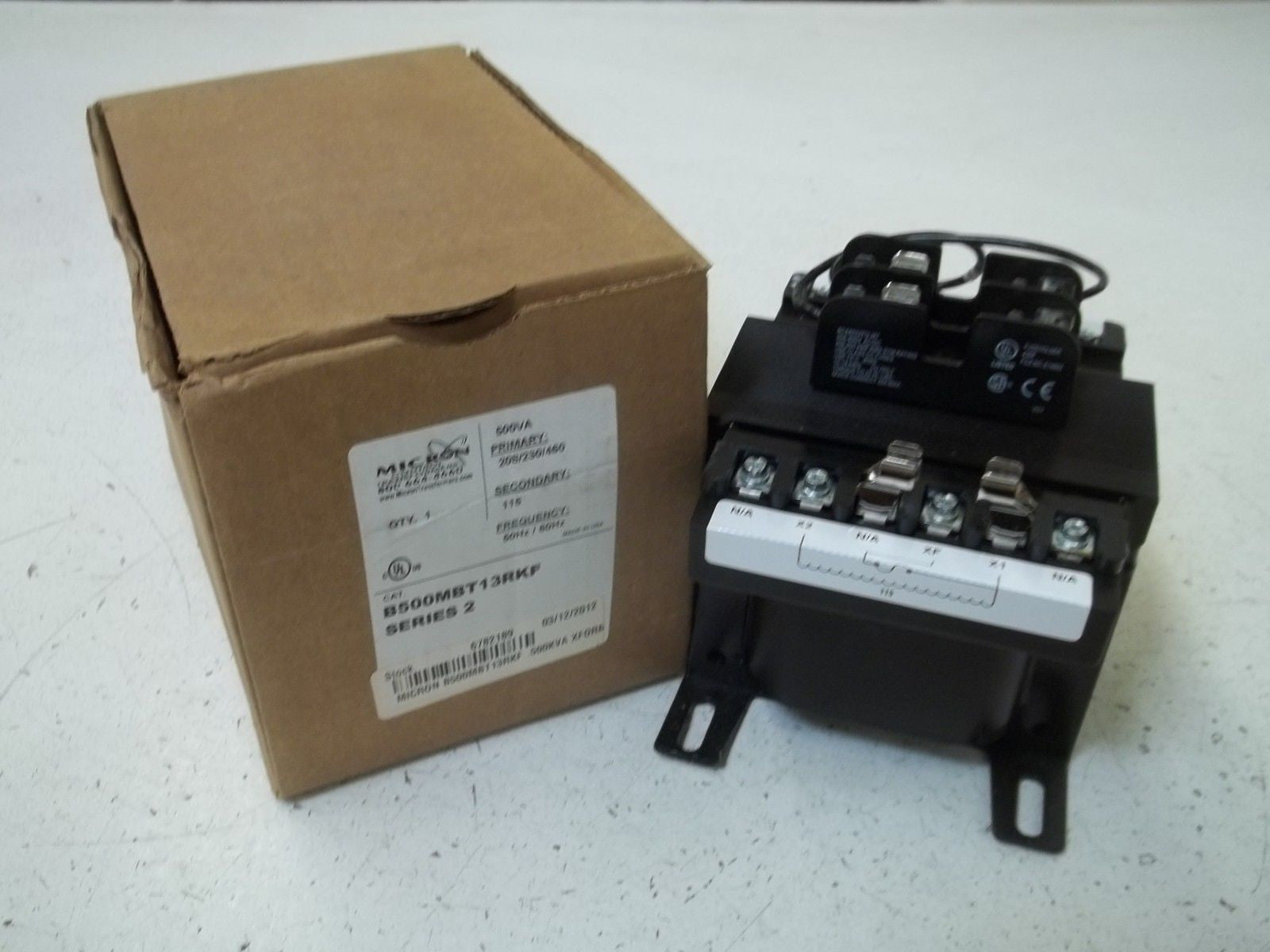MICRON B500MBT13RKF SERIES 2 TRANSFORMER 500VA *NEW IN BOX*